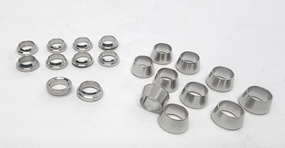 10 Sets of 1/4" Compression Fitting Ferrules, 316 Stainless Steel