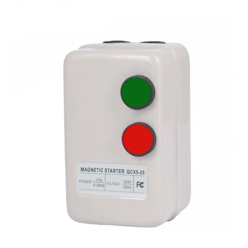 Magnetic Motor Starter 220V Magnetic Electric Motor Starter for Air Compressor, 3-Phase/Single-Phase Switch Magnetic Starter - style: 220v 5.5KW-7.5HP