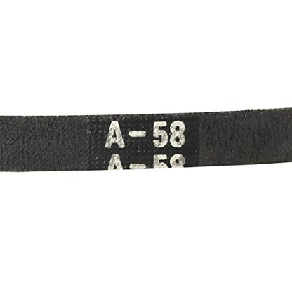 uxcell A58 Drive V-Belts 58" Inner Length 13mm Width 8mm Thick JIS Standard A-Section Rubber Drive Transmission Belt - size: 58"