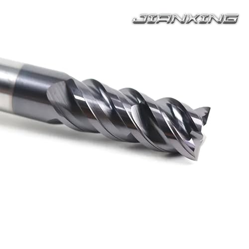 1/4" Extra Long 4-Flute Carbide Square End Mill, 4" OAL, 1Pc - size: 1/4" Extra Long (1 Pc), style: For Stainless Steel