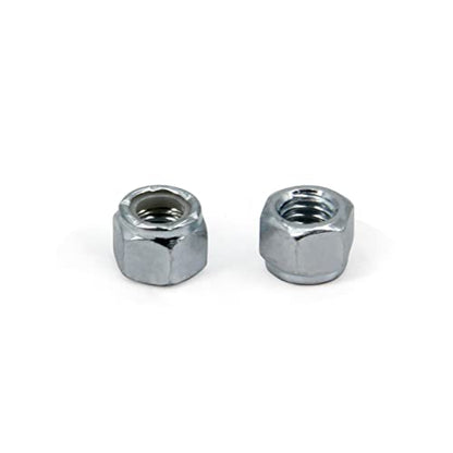 3/8"-16 Nylon Insert Hex Lock Nuts,Carbon Steel White Zinc Plated, Hex Lock Nut Silver Self-Locking Nylock Locknuts,50pcs/Pack (3/8"-16-50pcs) - size: 3/8"-16-50pcs