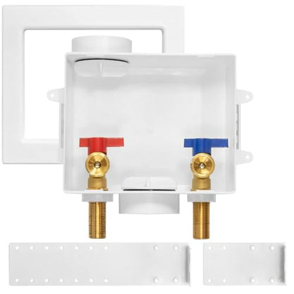 HeSun Washing Machine Outlet Box, 1/2"MIP(Sweat) x 3/4"MHT Outlet(WM001-1) - size: Washing Machine Box W/ Regular, style: Sweat MIP