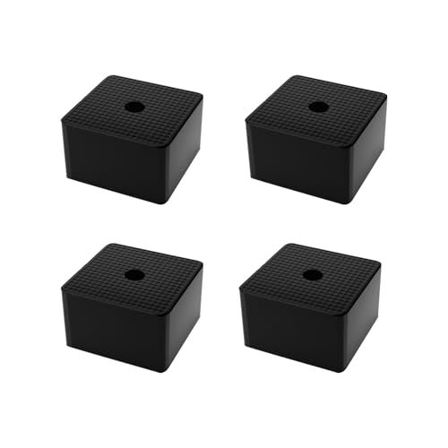 4 Pack 2×2×1.2 Inch Thick Rubber Anti-Vibration Pads & Shock Absorbing Pads - size: 50X50X30mm
