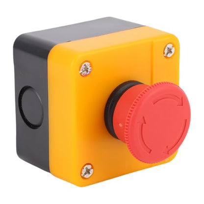 Eujgoov Emergency Stop Push Button Switch Station, ABS Housing Emergency