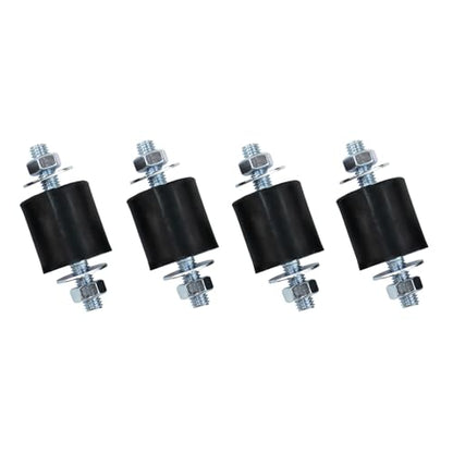 Yarssihha 4 Pack M8 Anti-Vibration Rubber Isolator Mounts, 30x30mm Rubber Studs Shock Absorber, Cylindrical Vibration Isolators for Diesel Engines, Air Compressors, Vibration Motor - size: D30*H30mm
