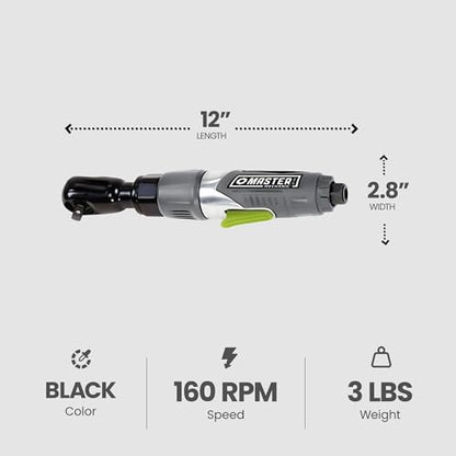 INTRADIN (SHANGHAI) IMPORT & EXPORT Master Mechanic 1202s1111 Air Ratchet with Aluminum Housing, 3/8"