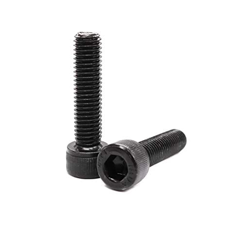 10pcs M10 x 40mm Black Socket Cap Bolts Screws 12.9 Grade Alloy Steel - size: 10pcs M10 x 40mm