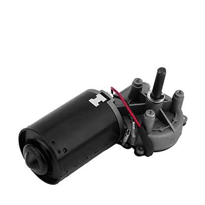 Fielect DC 24V 100RPM Reversible Worm Geared Motor High Torque Electric Gear Motor Turbine Worm Gear Box Reduction Motor, Right Shaft GW6280 - size: 24V 100RPM