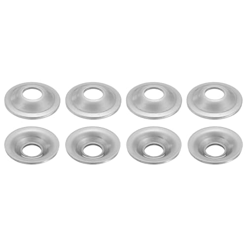 MECCANIXITY 8 Pcs M10 Arbor Washer, 2x32mm 304 Stainless Steel Bench Grinder Arbor Washer for Bench Grinder Polisher Wire Wheel Buffing, Silver - size: M10 x 32 x 2 mm