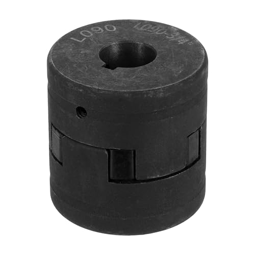 uxcell 3/4" to 3/4" L090 Flexible 3-Piece L-Jaw Coupling Coupler Set & Buna-N NBR Rubber Spider for Log Splitter Hybrid Equipment - size: 3/4" to 3/4", style: L090