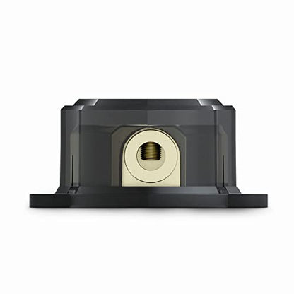 DS18 DB1020 Distribution Ground Block - 1 x 0GA in/ 2 x 0GA Out, Nickle Plated Internal Materials, High-Strength Heat Resistant Plastic Housing, Oversized Screws for Secure Connections (1 in 2 Out) - size: Single, style: 1X0GA in - 2X0GA Out