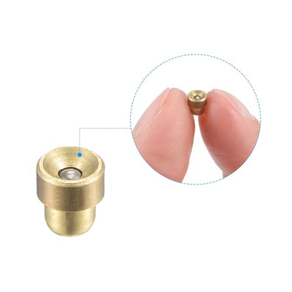uxcell Brass Push Button Flange Grease Oil Cup 3mm Ball Oiler for Lubrication System 12Pcs - size: 3mm