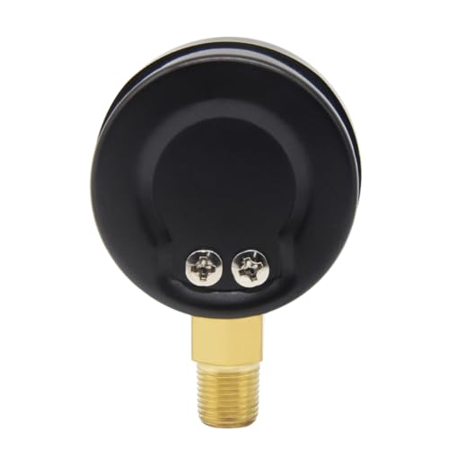 Uenede 0-300PSI Pressure Gauge 1/8" NPT Brass Bottom Mount with Bushing - size: 300PSI(1/8"NPT)