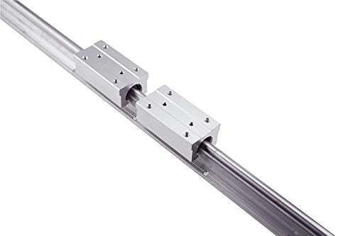 2 Pcs SBR20LUU SBR20 LUU 20mm Linear Bearing Motion Pillow Long Slide Block for 20mm Linear Guide Rail, Aluminum CNC Router Parts