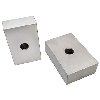 MH GLOBAL 1 Pair 1-2-3 Metal Blocks with ONE Holes 2 PC