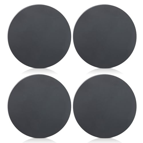 4 Pcs 1/4" x 4" Hot Rolled Steel Plates, A36 Circle Steel Base Sheet Round - size: 1/4" x 4"