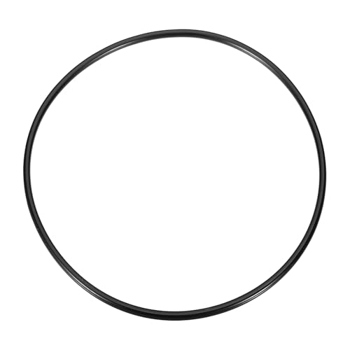 uxcell 5Pcs AS-258 O-Rings, Nitrile Rubber O-Rings 6" ID, 6-1/4" OD, 1/8" Width Round Sealing Gasket for Hydraulic Pneumatic Systems Sealing Repair (90 Durometer, Black) - size: 6" ID, 1/8" Width