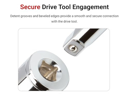 TEKTON 3/8 Inch Drive Extension Set, 2-Piece | SHA91012 - size: 2-Piece (18, 24 in.)