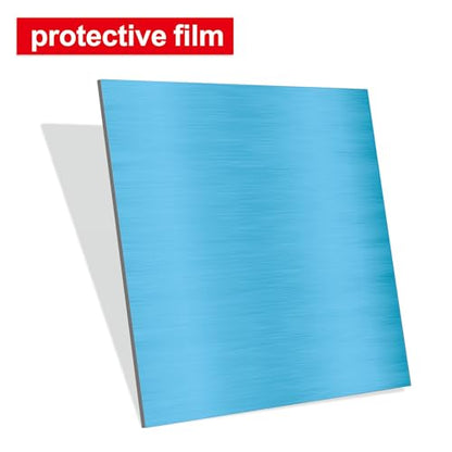 4PCS 10"x10"x1/52 Stainless Steel Metal Plates for Magnetic Mount Board Wall,Tickness 0.5mm 430 Stainless Steel Shim Stock Plates for Crafting, Kitchen, Office