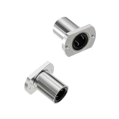 2PCS LMH10UU Two Side Cut Flange Linear Ball Bearings, 10mm Bore Dia, 19mm OD，29mm Length with Double Side Rubber Seal for CNC,3D Printer - size: LMH10UU Size 10x19x29mm