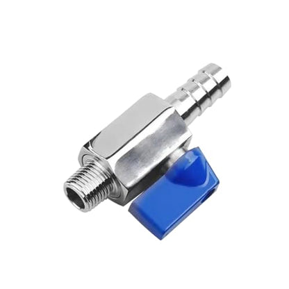 2Pcs Shut Off Valve 3/8" NPT Male x 5/16" Hose Barb Ball Valve - size: 3/8 MNPT x 5/16" Barb