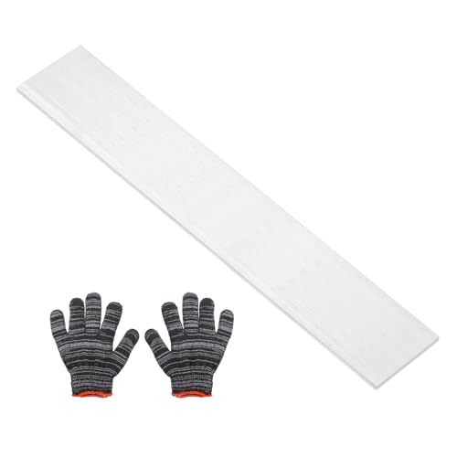 uxcell Square Aluminum Flat Bar with Gloves 0.12"x3"x14"/3x80x356mm - size: 0.12" x 3" x 14"/3 x 80 x 356mm