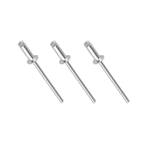 Maozaa 100Pcs 3/16" x 3/8" Aluminum Blind Rivets, Pop Rivets, Silver - color: Silver, size: 3/16" x 3/8"