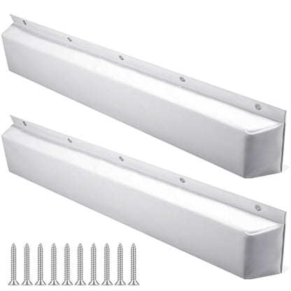 Spiareal 2 Pack Dock Bumpers Fender Straight Marine Boat Dock Bumpers for Edge or Side UV Resistant Marine Fender Guard for Preventing Dent and Scratch, White - size: 48 Inch
