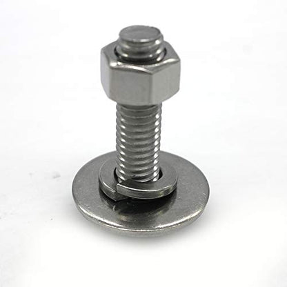 Fullerkreg 5/16-18x1-1/2 Stainless Steel Hex Head Screws Bolts Kit - size: (10 Sets) 5/16x1-1/2"
