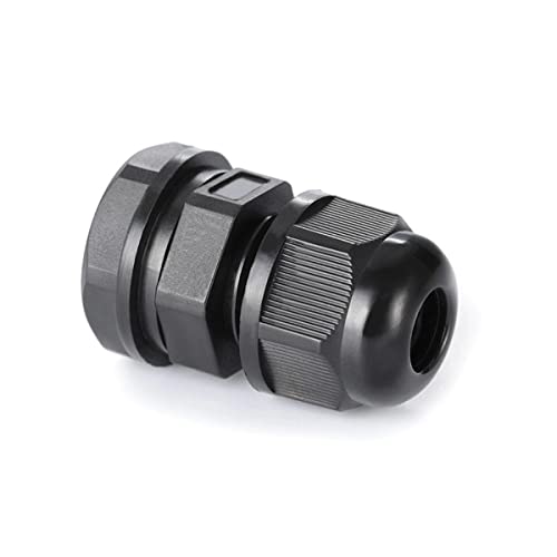 PENGLIN 10PCS 1/4" NPT Nylon Cable Connector Strain Relief Cord Connector - color: Black, size: 1/4 Inch (10-Pack)