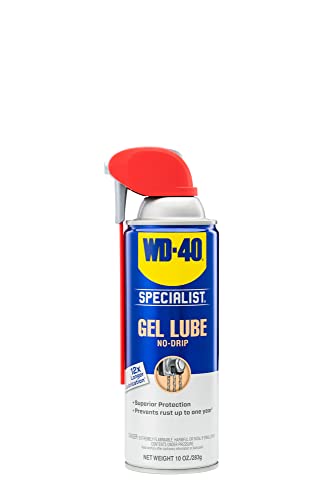 WD-40 Specialist Silicone Lubricant with Smart Straw Sprays 2 Ways 11 OZ [6-Pack] & Specialist Gel Lube with Smart Straw Sprays 2 Ways, 10 OZ