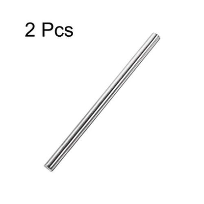 uxcell 8mm x 200mm 304 Stainless Steel Solid Round Rod for DIY Craft - 2pcs - size: 8 mm x 200 mm