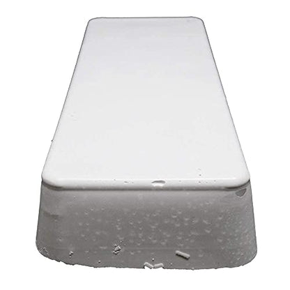 Benchmark Abrasives Buffing Compound for Polishing Removing Scratches on Soft Metals Aluminum Gold Silver Copper Ferrous Non-Ferrous Materials, 1 Pound Bar (White Rouge) - style: White Rouge