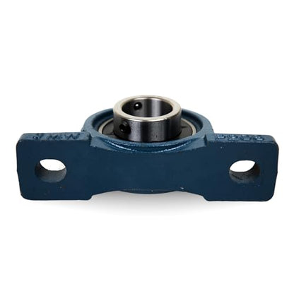 Jeremywell UCP201-8 Pillow Block Bearing (2 Pack), 1/2 inch Bore, 2 Bolt Flange Mounted, Solid Cast Iron Base, Self-Alignment - size: UCP201-8