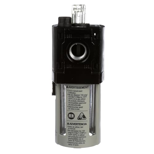 ARO Ingersoll Rand ARO L36231-100-VS Air Line Lubricator, 3/8" NPT - 150 psi Max Inlet, Black/Gray - size: 3/8" NPT