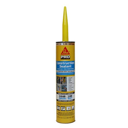 SIKA Sikaflex Polyurethane Construction Joint Sealant, Tan, 10.1 fl oz - color: Tan
