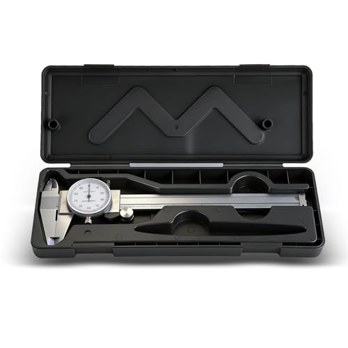 waltyotur 6 Inch 0.001 Precision Dial Caliper 4-Way Measurement