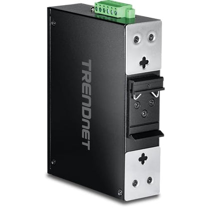 TRENDnet 7-Port Industrial Gigabit PoE+ DIN-Rail Switch, TI-PG62B - style: 6 port PoE Switch w/ Boost Voltage