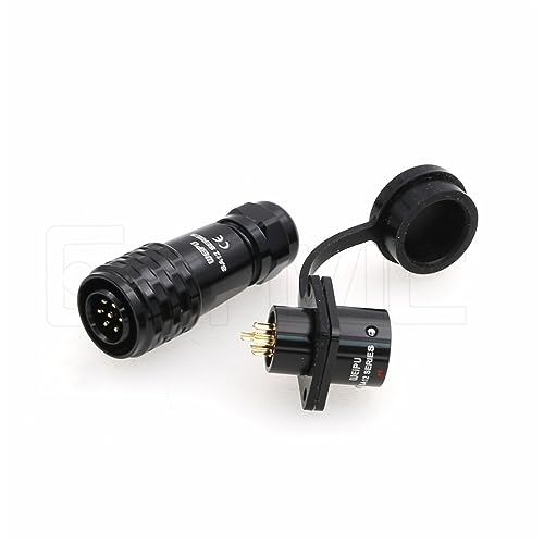 SA12 7Pin Weipu Connector Aviation Push-Pull Solder Cable Connector Plug Panel Mount Socket Female Rear-nut Mount for LED Light Equipment Electrical - size: 7Pin 5A
