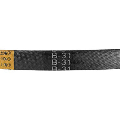 uxcell B31 V-Belts 31" Pitch Length, B-Section Rubber Drive Belt 2pcs - size: 31"