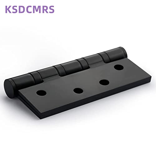 4" Matte Black Heavy Duty Stainless Door Hinges, 2 Pack - color: Matte Black
