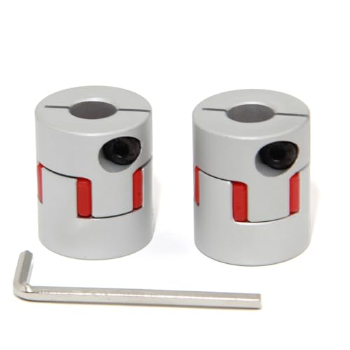 10mm to 10mm Bore Aluminium Plum Flexible Shaft Coupling Servo Stepper Motor Jaw D25xL30 Connector Flexible Shaft Couplers for 3D Printer/CNC Machine/DIY Encoder, 2pcs/Pack(10mmx10mm) - size: 10mmx10mm