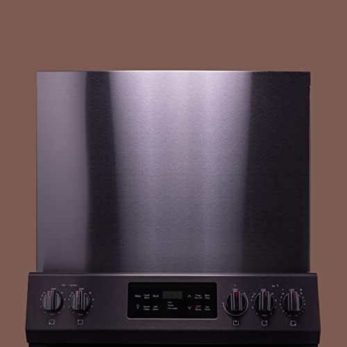 Stainless Steel Backsplash, 30" X 23.25" with Hemmed Edges