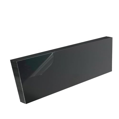High-Density Polyethylene (HDPE) Plastic Sheet 1" Thick 4" X 12"- Black HDPE Sheet,for Machining, Home Improvements, DIY Projects, Engineering,High-Density Polyethylene Plastic Block (Pack of 1) - color: Black, size: 1" x 4" x 12"