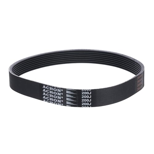 uxcell 200J8 PJ V-Ribbed Belt 8 Ribs 20" L x 0.74" W x 0.14" H, (EPDM) - size: 200J8