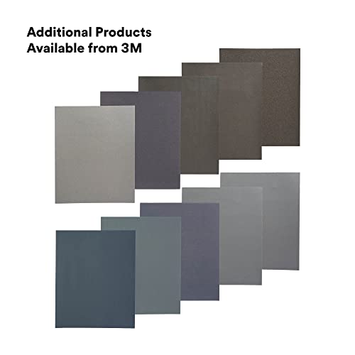 3M Wetordry Abrasive Sheet, 02020, 2000+ Grade, 9 in x 11 in - size: 9 in x 11 in