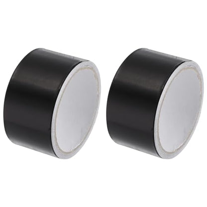 uxcell Aluminum Foil Tape 2 Inch x 10 Yards Black High Temperature Tape for HVAC, Sealing, Patching Hot and Cold Air Ducts 2 Pcs