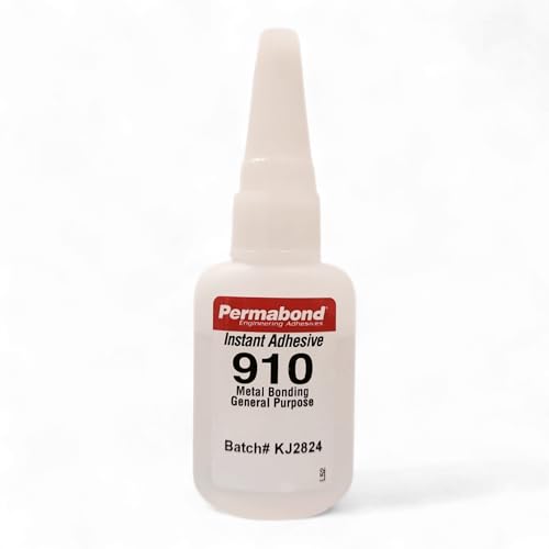 Maven Adhesive Kits (Permabond 910) Professional Cyanoacrylate Adhesive, Low Viscosity Metal Bonding Glue, Fast-Set Industrial Strength (Glue Only, 1oz) - size: 1oz, style: Glue Only