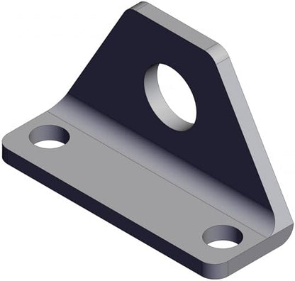 Foot Bracket: Flange/Foot Mount Type, Fits 10 mm Bore Dia, Stainless Steel, CJ-L016SUS, CJ-L016SUS, 826GD3