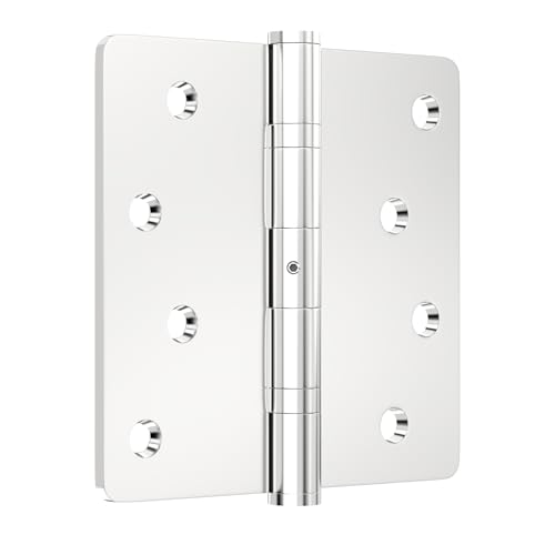 Ball Bearing Door Hinges, 4x4 Inch Brushed Nickel Stainless Steel, 3 Pack - color: Brushed Nickel - 08, size: 4 inch - 3 pack